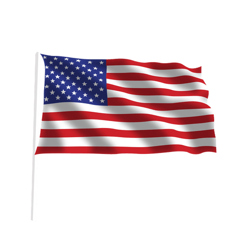 Amerikanische Flagge winken