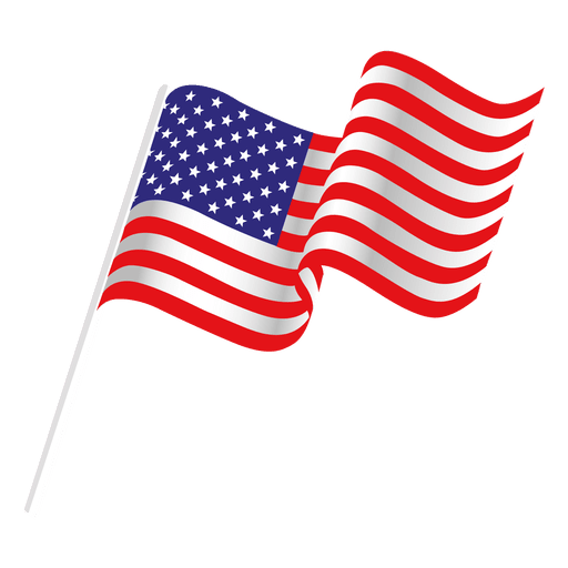 Waving usa flag - Transparent PNG & SVG vector file