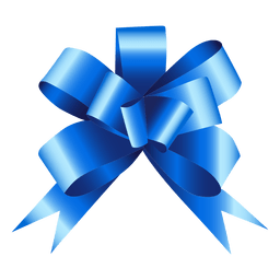 Regalo azul arco Diseño PNG