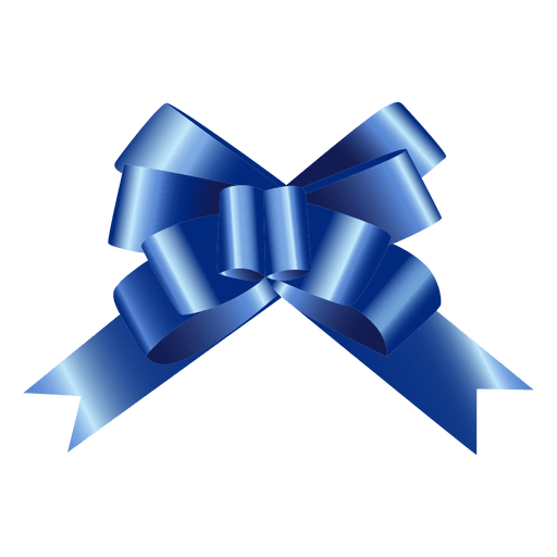 Bow blue PNG Design