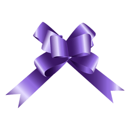Bogen lila Geschenk PNG-Design