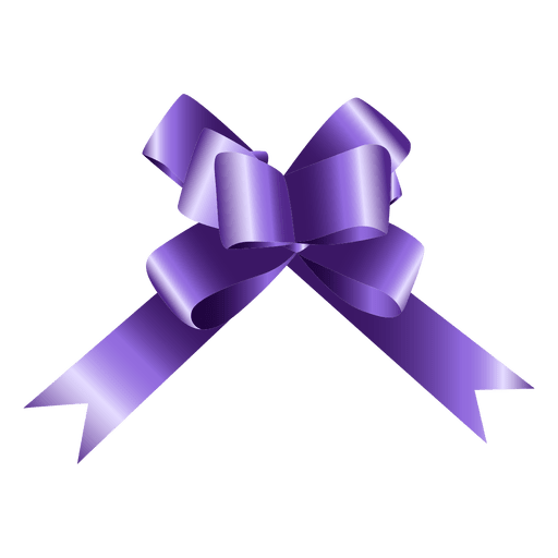 Bow purple gift PNG Design