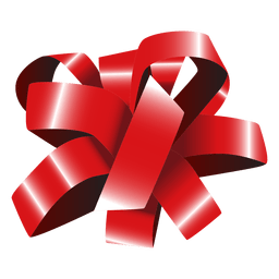 Bow red PNG Design