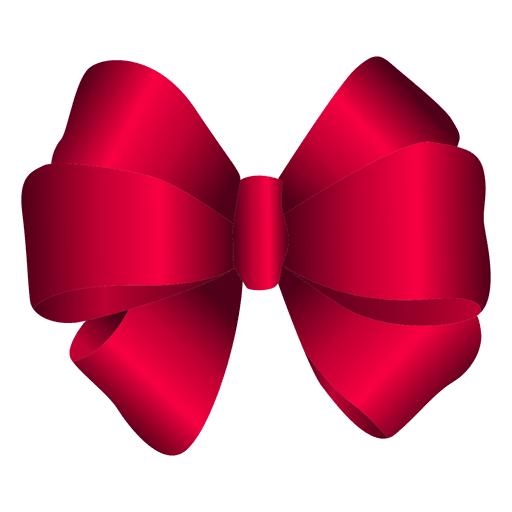 Red 3D bow PNG Design