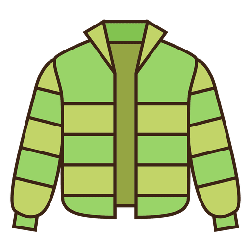 Casaco jaqueta verde Desenho PNG