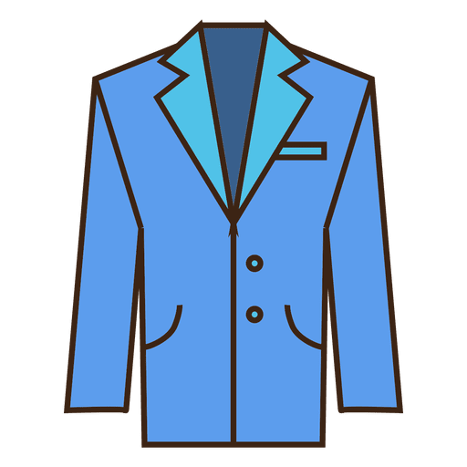 Blue suit icon PNG Design
