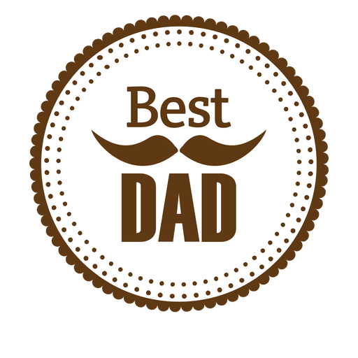 Download Mejor insignia redonda de papá - Descargar PNG/SVG ...