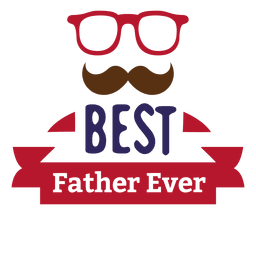 Best father ever fathers day badge PNG Design