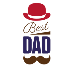 Fathers Day Best Dad Badge PNG & SVG Design For T-Shirts