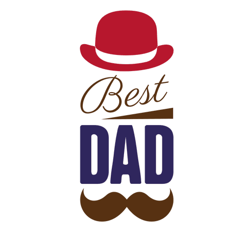 Download Fathers day best dad badge - Transparent PNG & SVG vector file