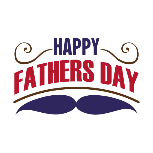 Happy fathers day badge PNG Design