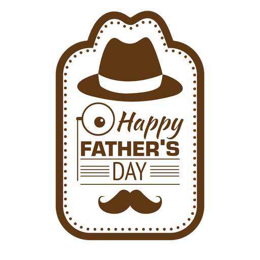 Download Fathers day happy vintage emblem - Transparent PNG & SVG ...