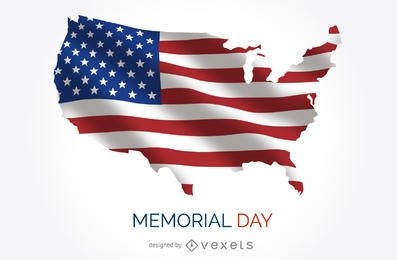 USA Memorial Day poster