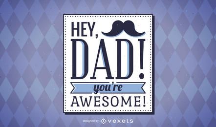 Hipster Father's Day card