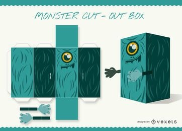 Monster cut-out box paper craft
