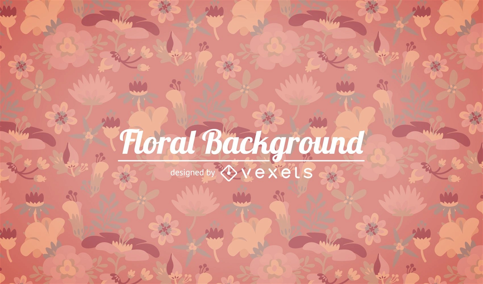 Soft tones floral background