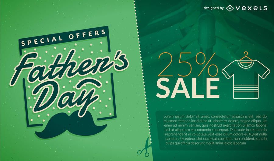 Green Father's Day sale promo Green Father's Day sale promo
