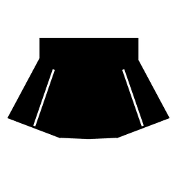 Schwarze Rock Silhouette Kleidung PNG-Design