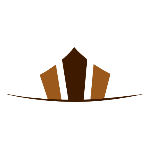Ícone da cidade de edifícios marrons Desenho PNG