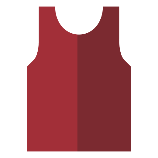 Ícone de camisa vermelha lisa Desenho PNG