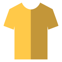 Flat yellow tshirt PNG Design