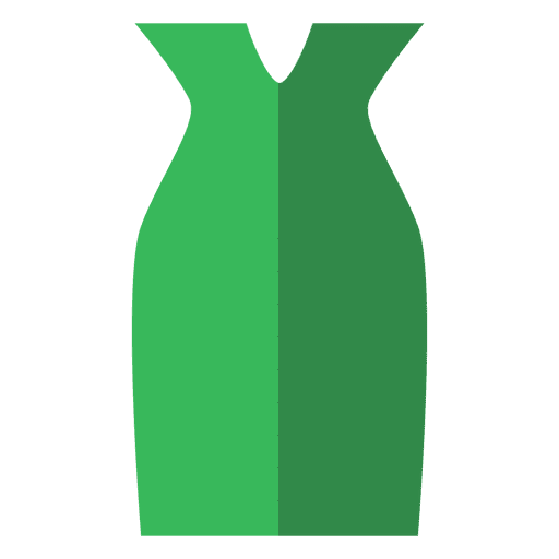 Sombra de icono de camisa verde Diseño PNG
