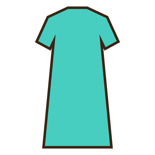 Grüne Strichkleid Kleidung PNG-Design