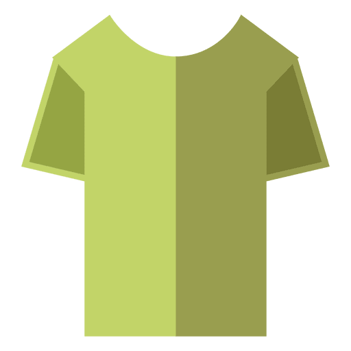 Ropa de camiseta verde Diseño PNG