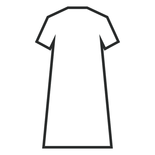 Einfache Strichkleid Kleidung PNG-Design