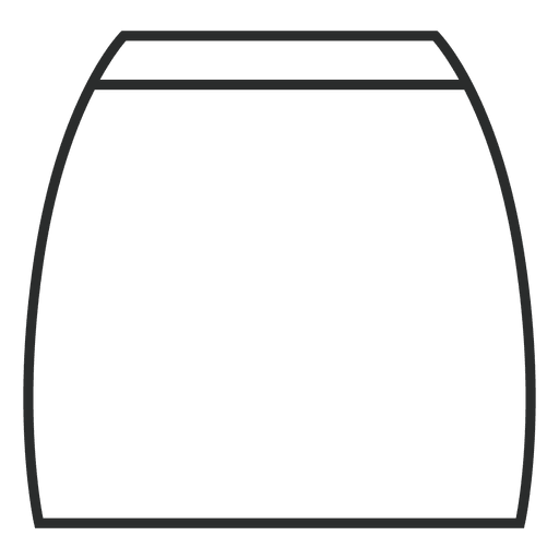 Icono de ropa de falda de trazo