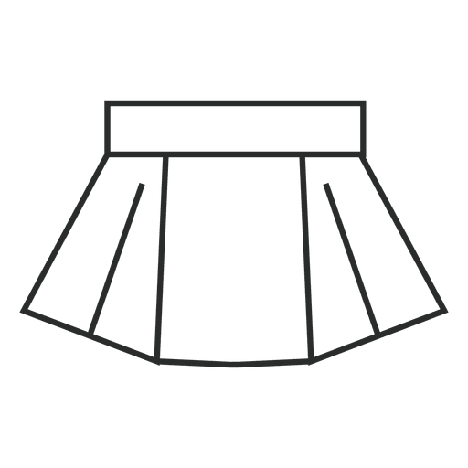 Ropa de falda de trazo Diseño PNG