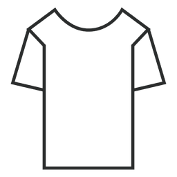 Stroke tshirt clothes PNG Design