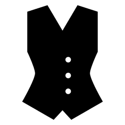 Weste Kleidung Silhouette PNG-Design