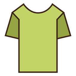 T-shirt com traços verdes Desenho PNG