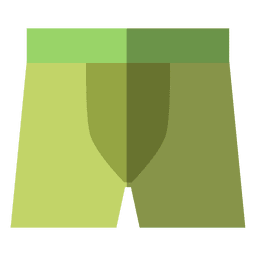 Roupa íntima verde Desenho PNG