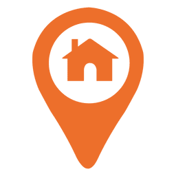 Ícone de marcador de localização de casa Transparent PNG