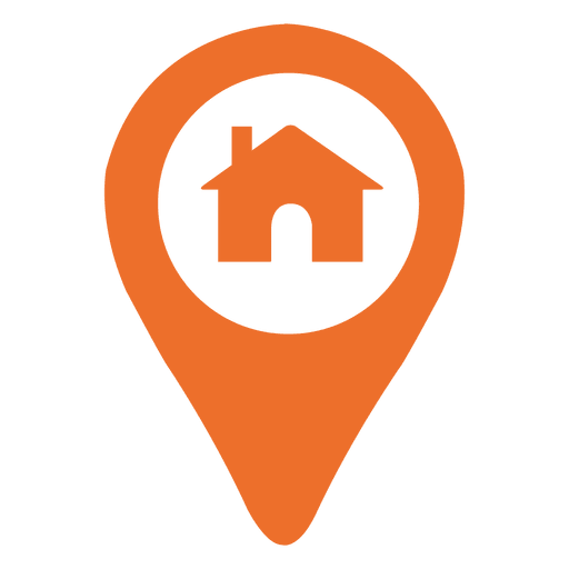 Icono de marcador de ubicación de casa - Descargar PNG/SVG transparente