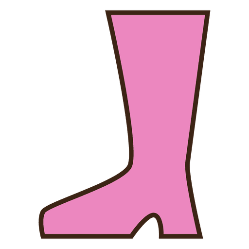 Botas de trazo rosa ropa