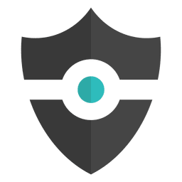 Escudo emblema plana Desenho PNG