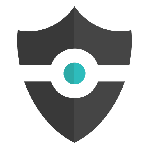Shield emblem flat PNG Design