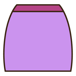 Rock lila Kleidung PNG-Design