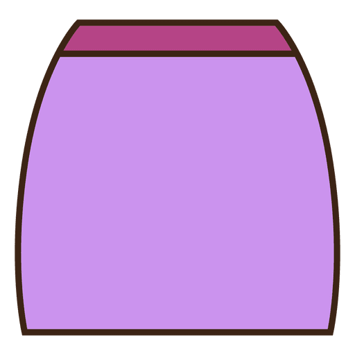 Skirt purple clothes PNG Design
