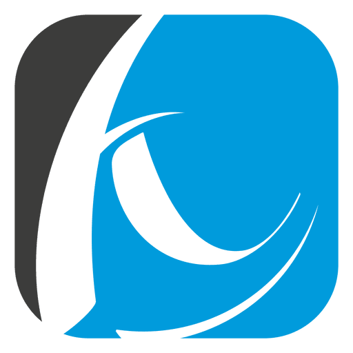 Logotipo de curvas quadradas