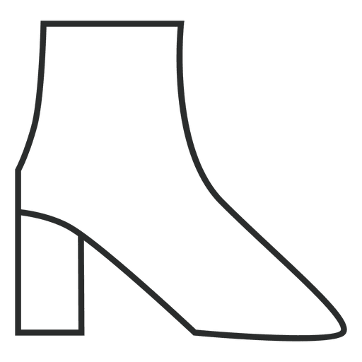 Stroke boots clothing PNG Design