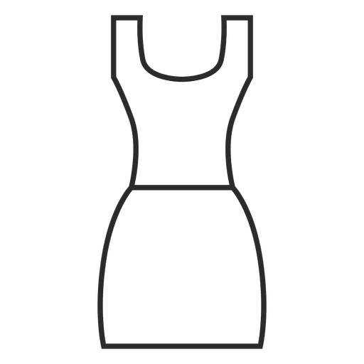 Strichkleid Kleidung PNG-Design