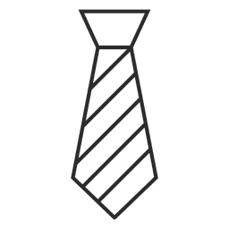 Stroke striped tie clothes PNG Design Transparent PNG