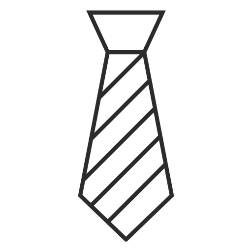 Gestreifte Krawattenkleidung streichen PNG-Design