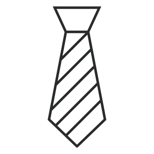 Stroke striped tie clothes - Transparent PNG & SVG vector file
