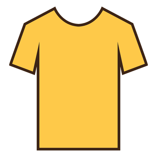 Yellow stroke tshirt clothes Transparent PNG  SVG vector 