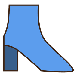 Roupa lisa azul das botas Desenho PNG